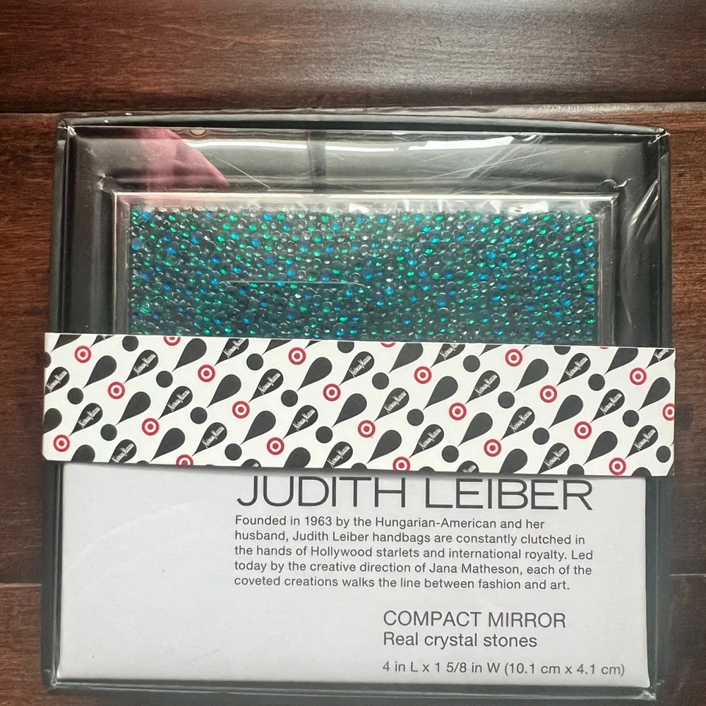 Judith Leiber Compact Mirror with Real Crystals - Picture 2 of 3
